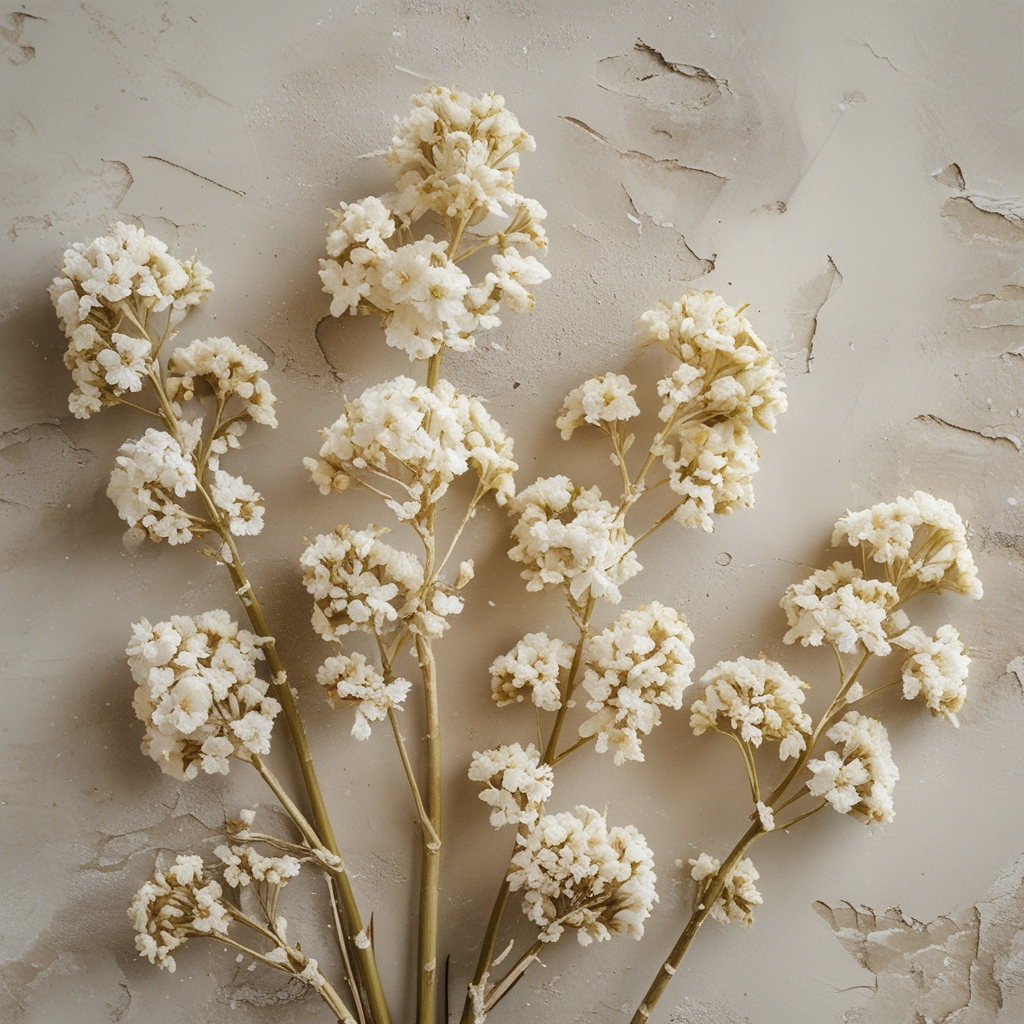 Kumpulan bawang putih segar dengan siung-siung terpisah di atas daun hijau dan kayu, menampilkan lapisan kulit putih bersih dan aroma alami bawang